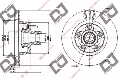 Тормозной диск DJ PARTS BD1226